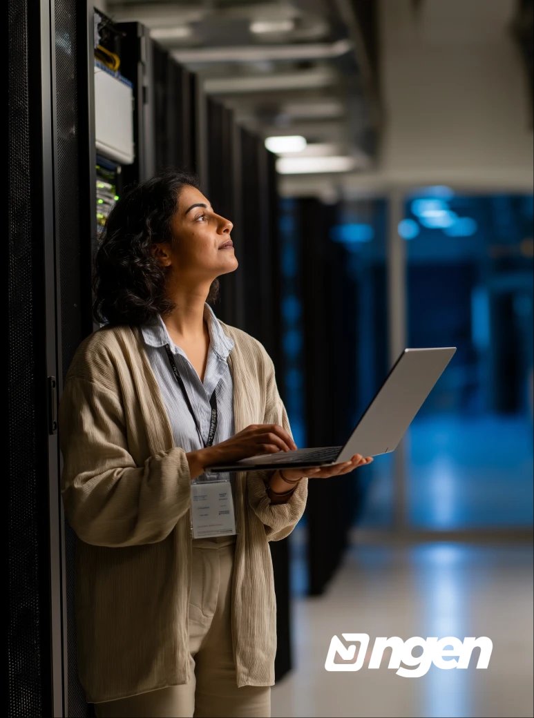 Visual representation of identifying waste in IT and Server Power Management within data centers and server rooms.