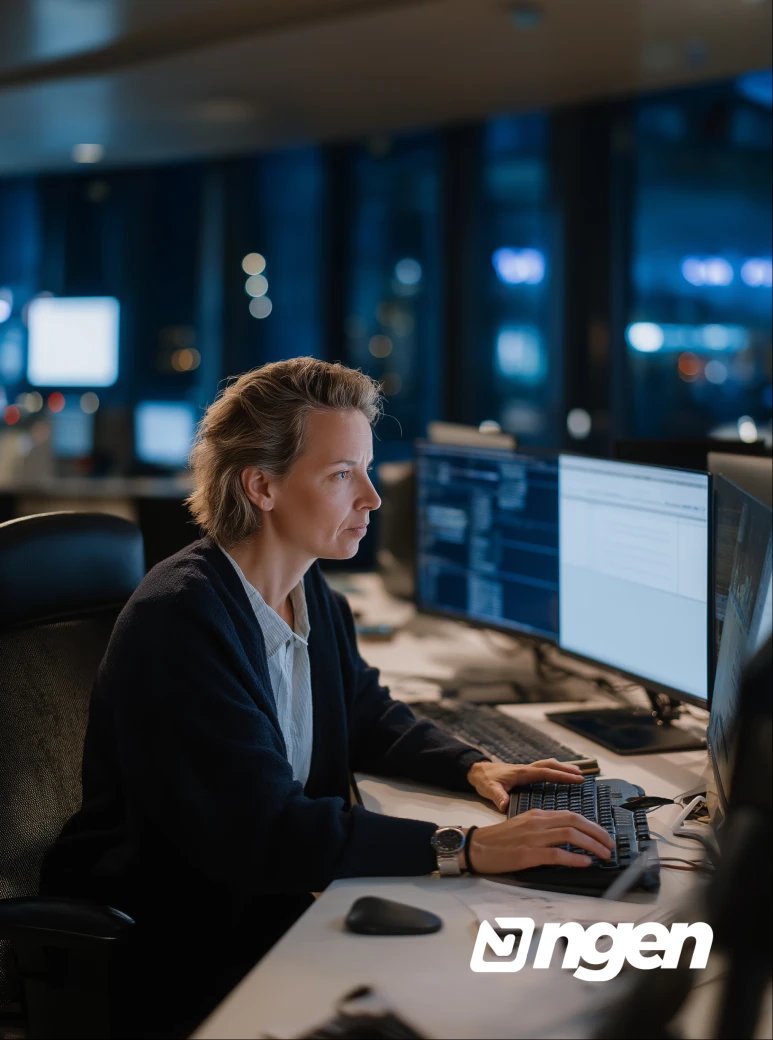 Team conducting preventative IT system maintenance to minimize operational disruptions.